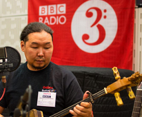 Bady-Dorzhu Ondar in BBC studio